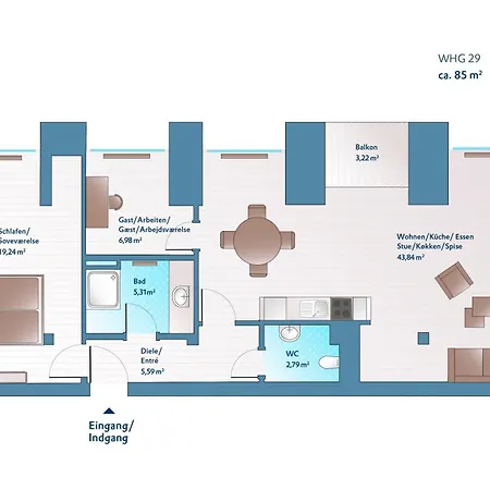 דירה Sonnenschein In Flensburg, Sonwik *